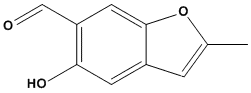 Molecular Structure of 63376-67-0 (6-Benzofurancarboxaldehyde, 5-hydroxy-2-methyl-)
